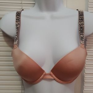 Victoria's Secret Peach Bra with bling 34B